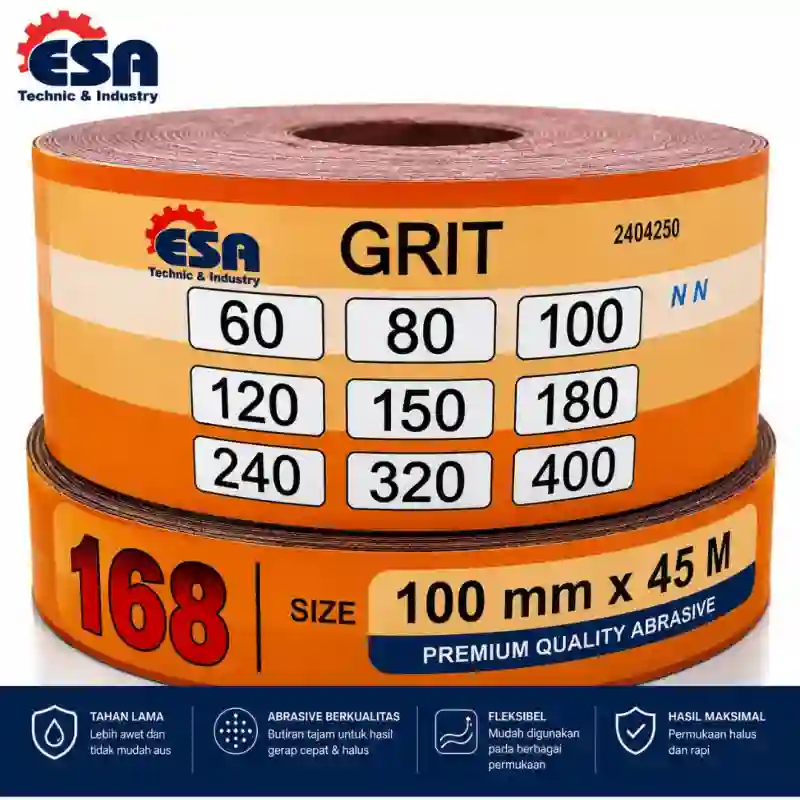 Amplas Roll Taiyo 45 Meter – Grit 60–400 | Murah Grosir & Agen Amplas Roll Taiyo 45 Meter – Grit 60–400 | Murah Grosir & Agen