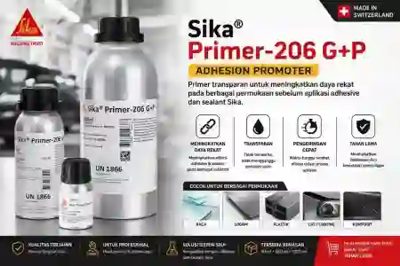 Sika® Primer-206 G+P 250 ml – Primer Hitam untuk Adhesive